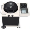Outdoorchef Gas Kugelgrill Arosa 570 G Tex Inkl. Blazing Zone + Cooking Zone -Günstiges Outdoorchef Geschäft Outdoorchef Blazing Cooking Zone Arosa Tex angebaut weiss
