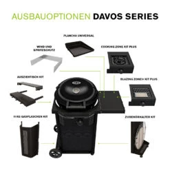 Outdoorchef Gas Kugelgrill Davos 570 G Pro Mit Blazing Zone (Infrarotbrenner) & 11kg Gasflaschen Kit -Günstiges Outdoorchef Geschäft outdoorchef davos 570 g erweiterungsmoeglichkeiten 2
