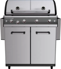 Outdoorchef Dualchef S 425 G Edelstahl Gasgrill Mit Seitenkocher + Blazing Zone Infrarotbrenner + DGS Gusseisen Grillrost 2 Stk. + DGS Gemüse Grillrost 2 Stk. -Günstiges Outdoorchef Geschäft outdoorchef dualchef s 425 g abgeklappt 18 700 2
