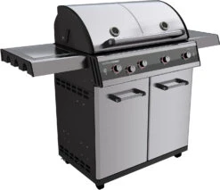 Outdoorchef Dualchef S 425 G Edelstahl Gasgrill Mit Seitenkocher + Blazing Zone Infrarotbrenner + DGS Gusseisen Grillrost 2 Stk. + DGS Gemüse Grillrost 2 Stk. -Günstiges Outdoorchef Geschäft outdoorchef dualchef s 425 g seitlich 18 700 1 2
